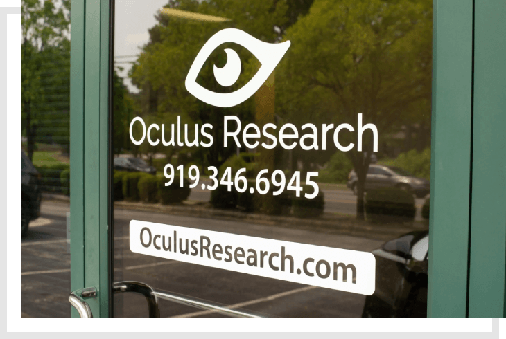 A window sign for an ophthalmologist 's office.